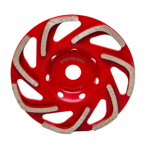 Cup wheel ø150 mm - red for hard concrete
