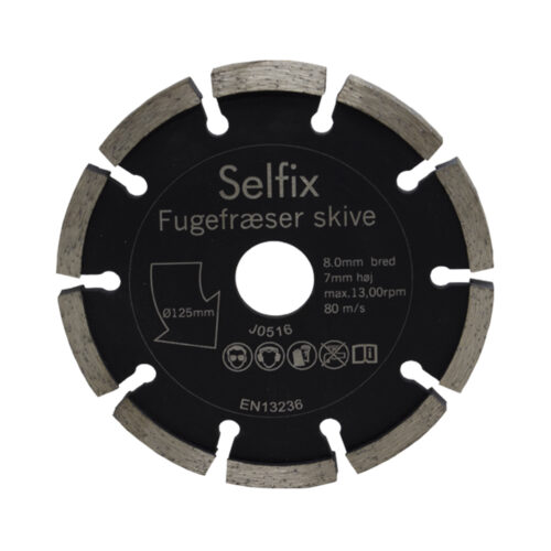 Diamant-Trennscheibe Selfix für Mörtel und Fugen 125 mm – 8,0 mm breit. 7 mm Segmenthöhe